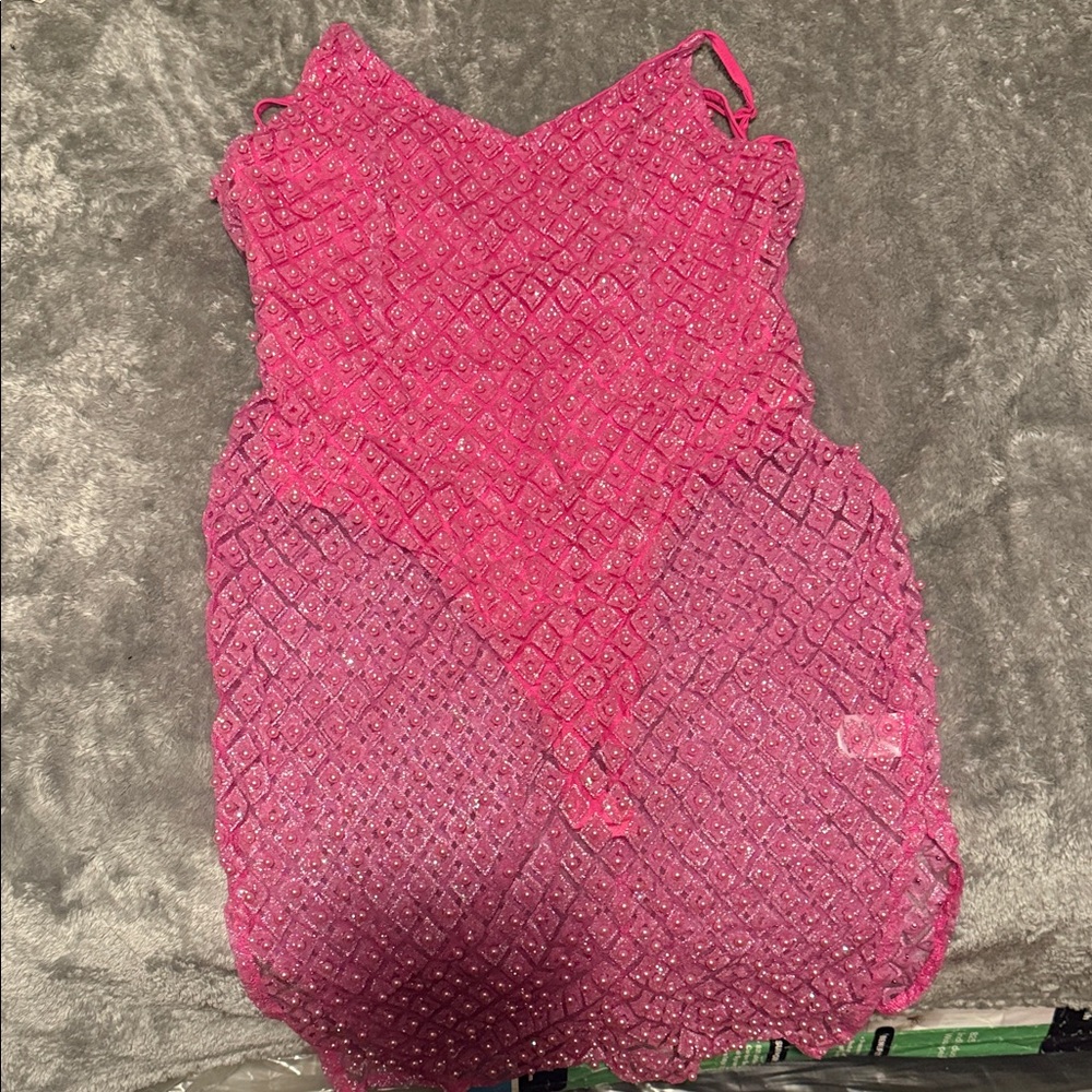 Pink Beaded Dres